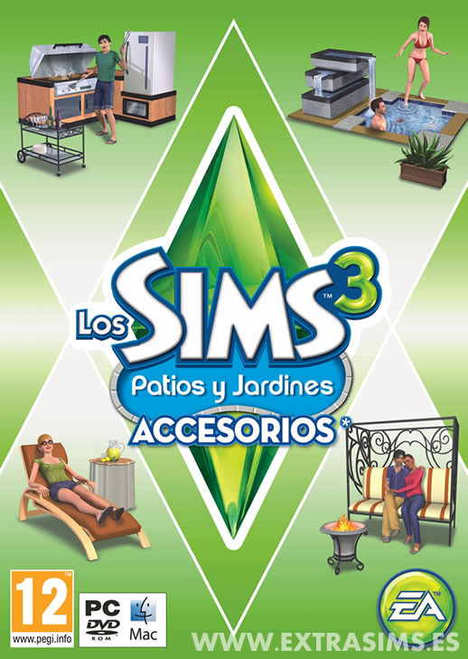 Los Sims 3 Patios Y Jardines Accesorios Pc